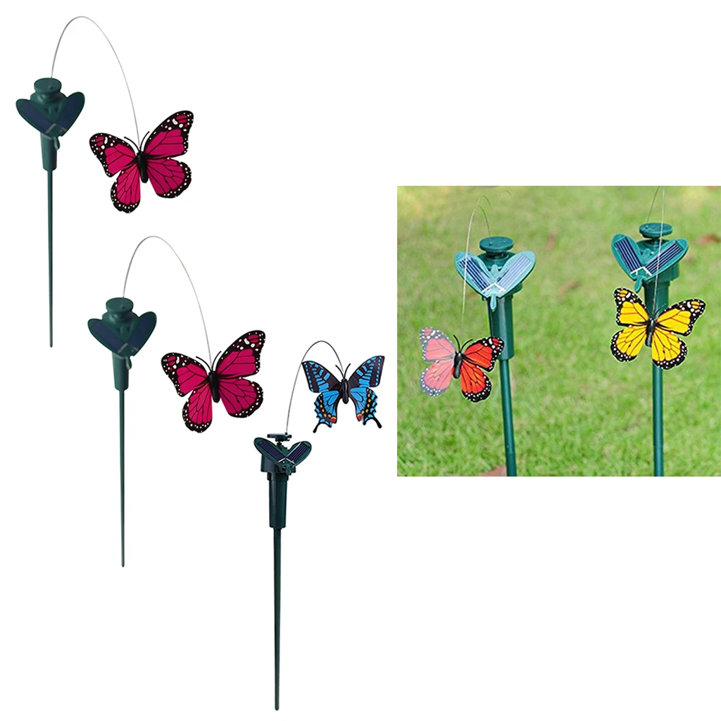 3 шт./компл. Солнечная бабочка с крыльями птица двор садовые столбы солнечное или