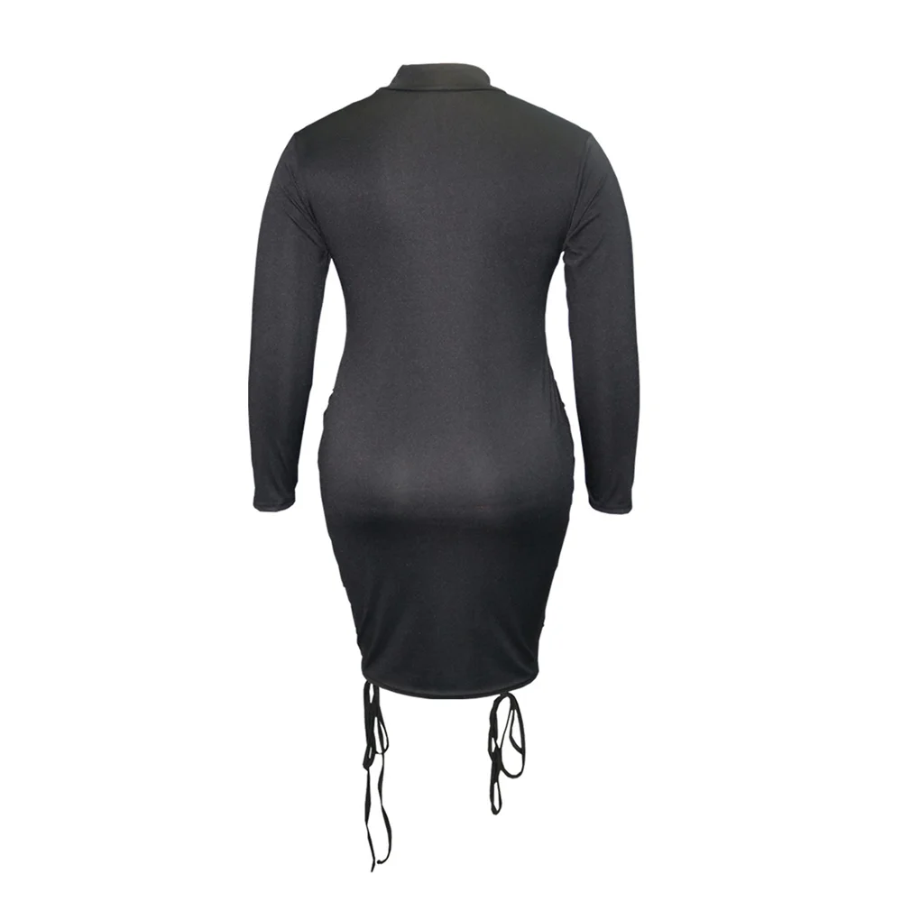 

Stacked Dress for Women Spring Autumn Turtleneck Neck Solid Color Long Sleeve Womens Dresses Casual Sexy Femme Robe