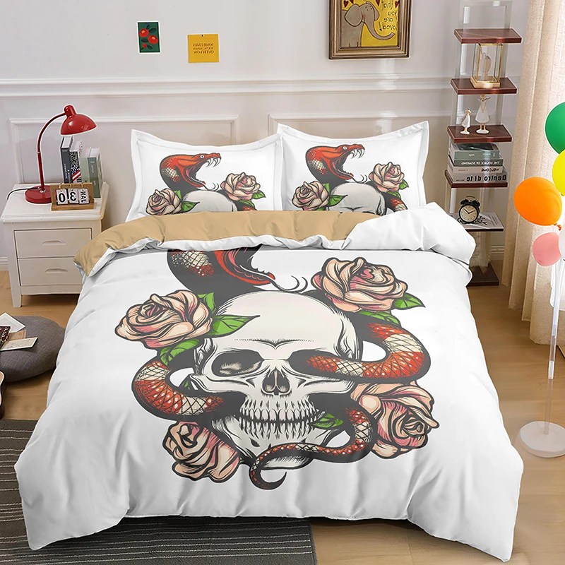 Пододеяльник с черепом пододеяльник наволочка