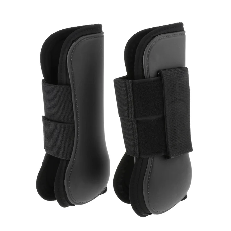 2021 New 1 Pair Horse Leg Boots Hind or Front Protect Wraps Travel Protection Equestrian Equipment Hot Sale | Спорт и развлечения