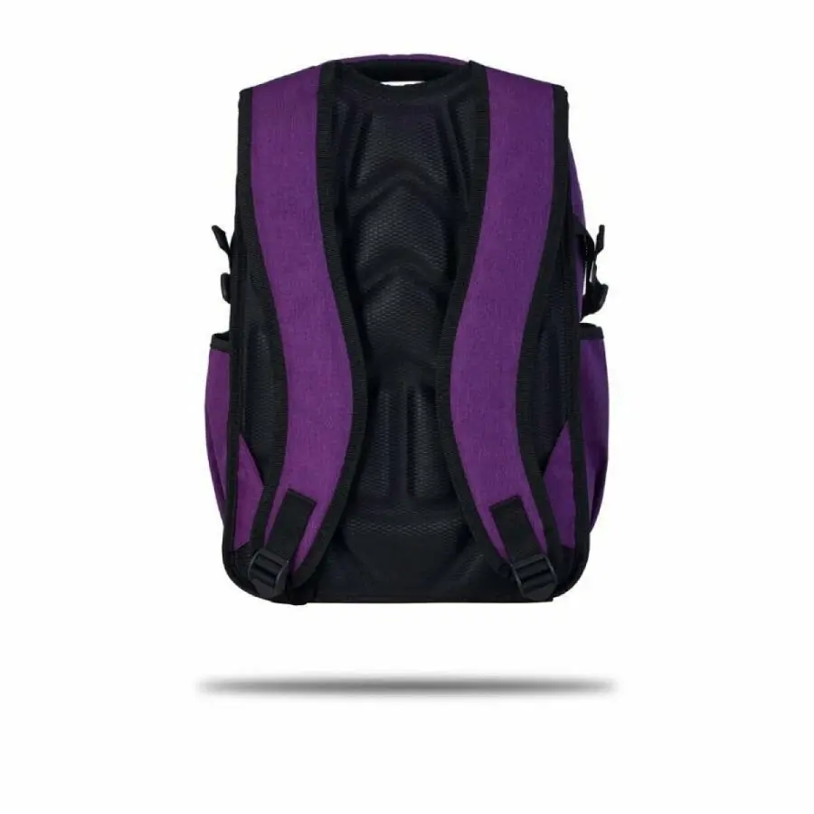 

Unisex Backpack FUDELA Straight striped purple backpack Purple 2021 Fashion
