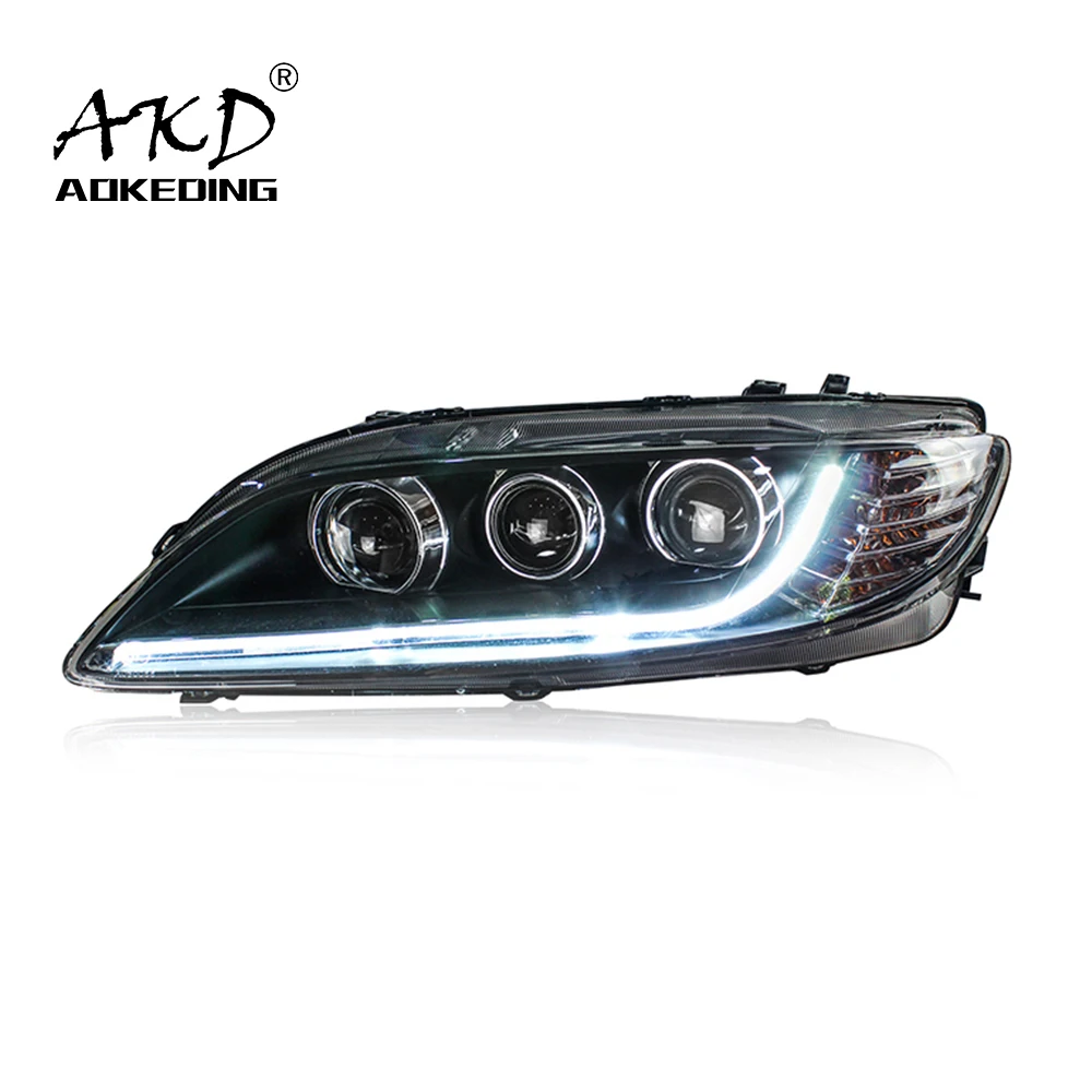 AKD автомобильный Стайлинг для Mazda 6 фары 2004-2012 светодиодные Mazda6 ДХО Hid Angel Eye