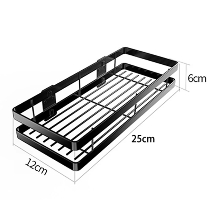 2 шт. Металлическая кухонная полка для ванной комнаты настенное крепление