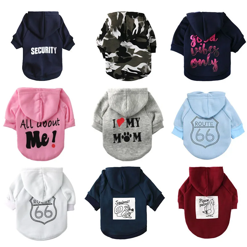 Теплая одежда для собак зимняя Толстовка модный костюм щенков пальто куртка