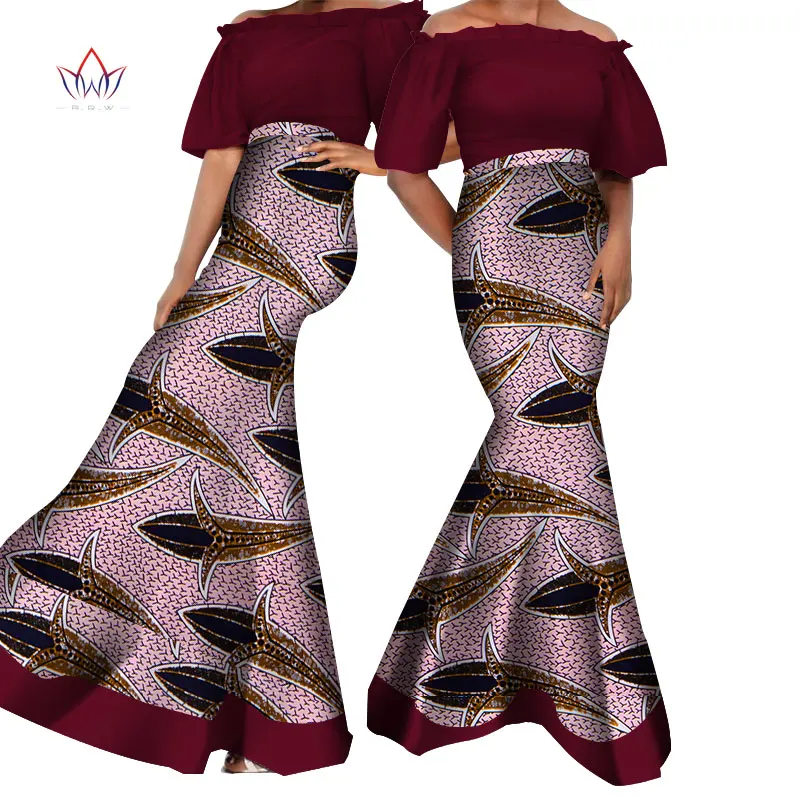 Летняя африканская традиционная одежда для женщин с коротким рукавом базин