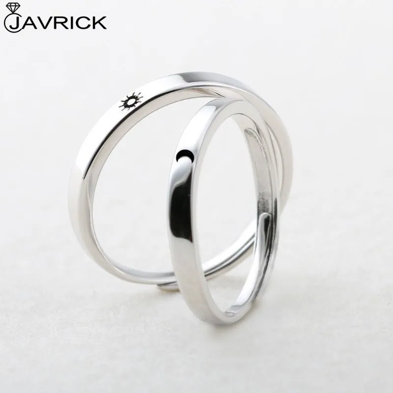 2 шт солнце и луна парные кольца для влюбленных набор обещаний обручальные него