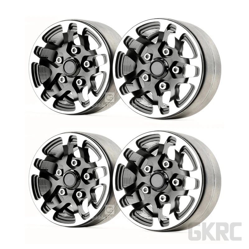 Фото Металлический колесный обод Gkrc Rc Rock Crawler 1 9 дюйма Beadlock для 1/10 Axial Scx10 90046 Tamiya Cc01 D90 D110 Металлический колесный обод Gkrc Rc Rock Crawler 1 9 дюйма Beadlock для 1/10 Axial Scx10 90046 Tamiya Cc01 D90 D110