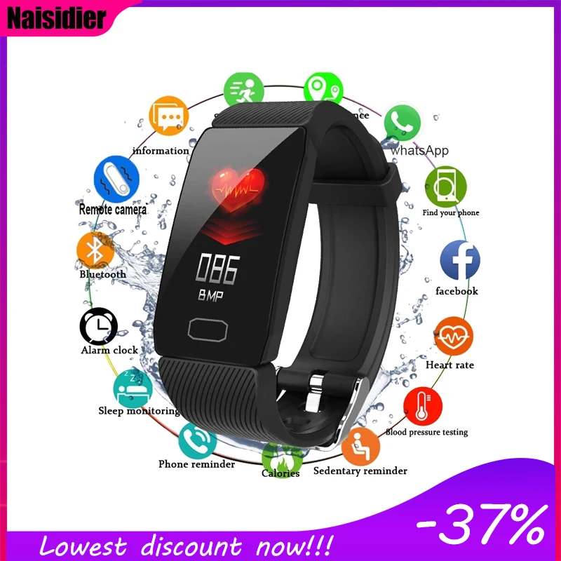 

New Sport Smart Watch Fitness Watch Tracker Heart Rate Caolorie Tracker Monitor Test Q1 Silicone Watch Strap For Android IOS