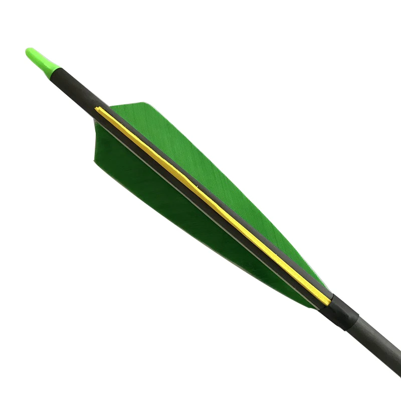 Стрельба из лука чистого карбона 12 шт. 32 дюйма стержень 500 5 дюймов перья индейки г