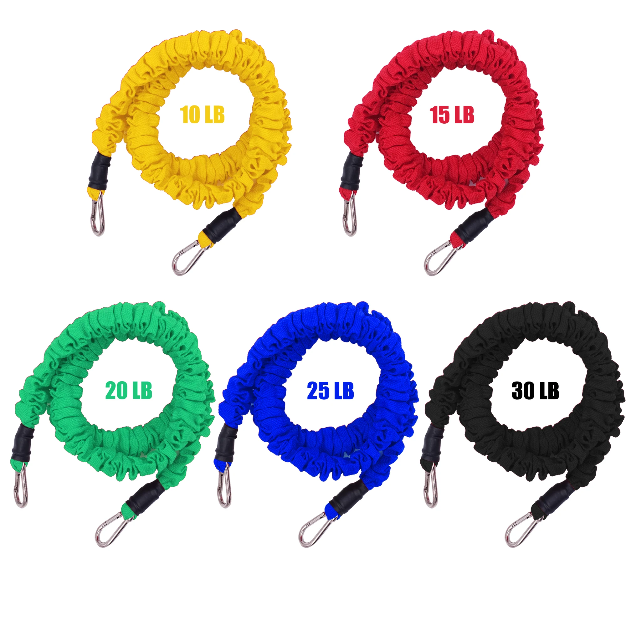 

11 PCS Tube Resistance Bands Set 100 LB with Protective Nylon Sleeves Fitness Elastic Bands for Home Training Workout Equipment