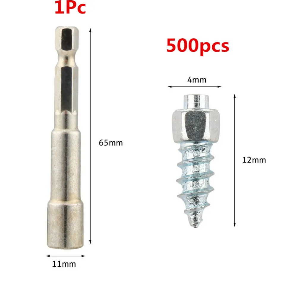 

12 * 4mm car tire bolt anti-skid nail snow nail car 100/200/500pcs with or without installation tools optional