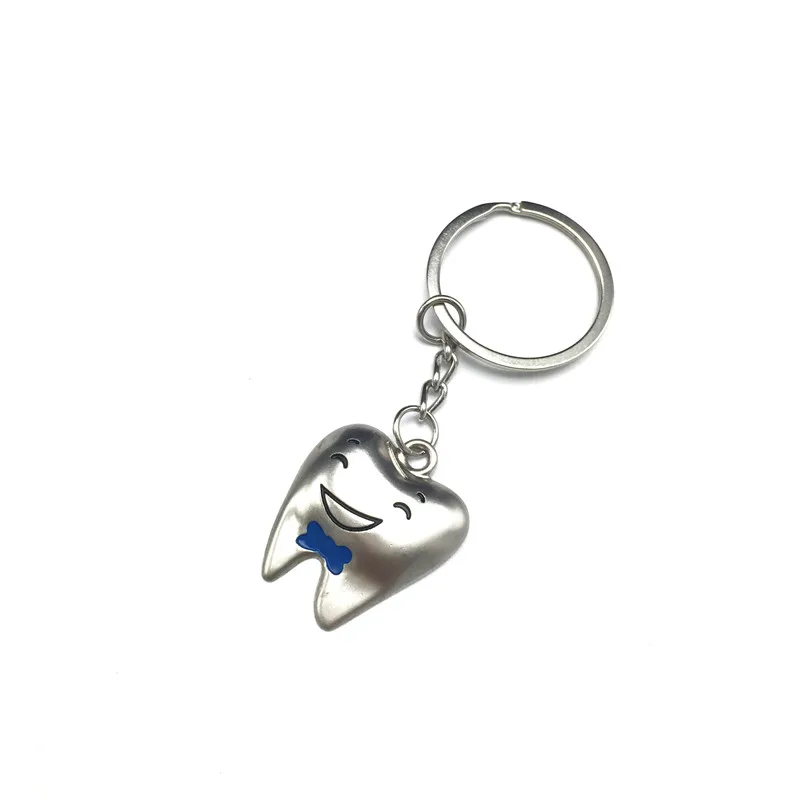 1Pcs A 1 шт. подарок стоматологическая клиника Ассорти модный брелок для ключей цепочка для стоматологической лаборатории каваи подарок для дантиста - Цвет: 1Pcs A