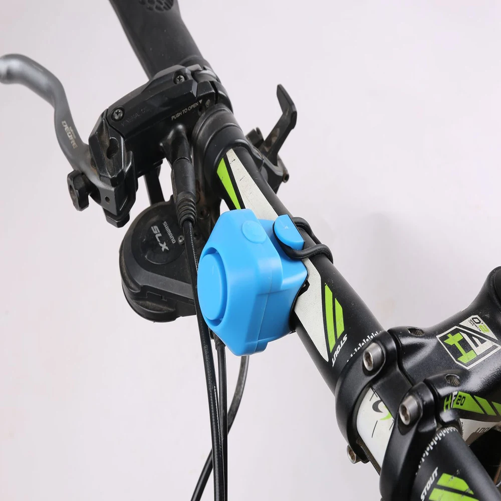 

WEST BIKING Electric Bicycle Bell 130dB Safety Warning Cycling Horn 5 Mode Waterproof Bike Accessories MTB Road Bike Handlebar A