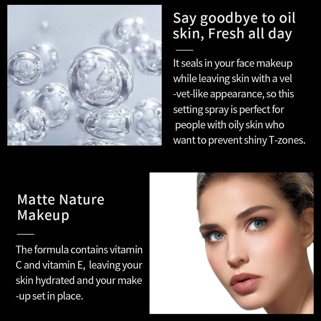 New 50g Makeup Setting Spray Matte Finish Bottle Oil-control Natural Long Lasting Make Up Fix Foundation SprayG823 |