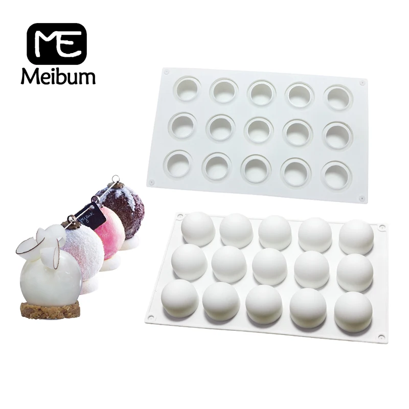 Meibum 15 Полость сферы силиконовая форма для торта шоколадный мусс десертная
