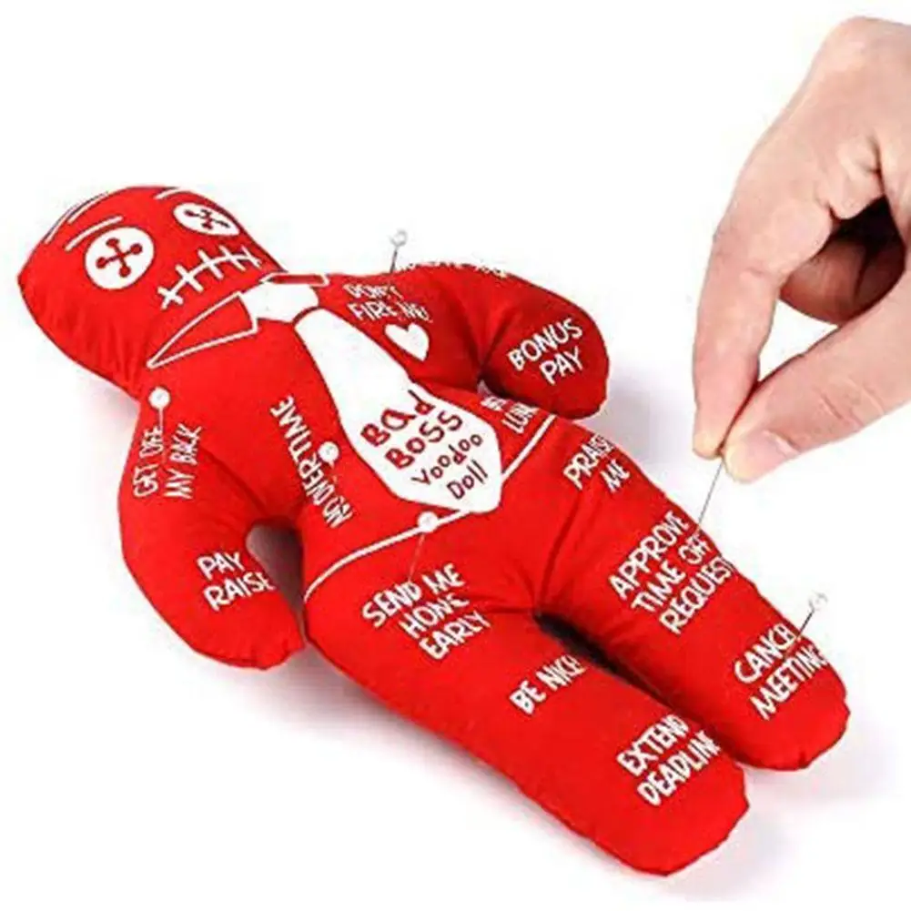 Кукла редуктор Bad Boss Вуду для снятия стресса Лучшая новинка подарок розового