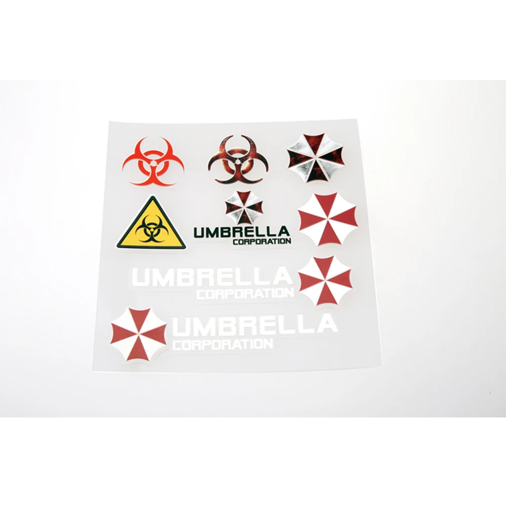 Стайлинг автомобиля Umbrella Corporation мини автомобильные наклейки и Набор аксессуаров