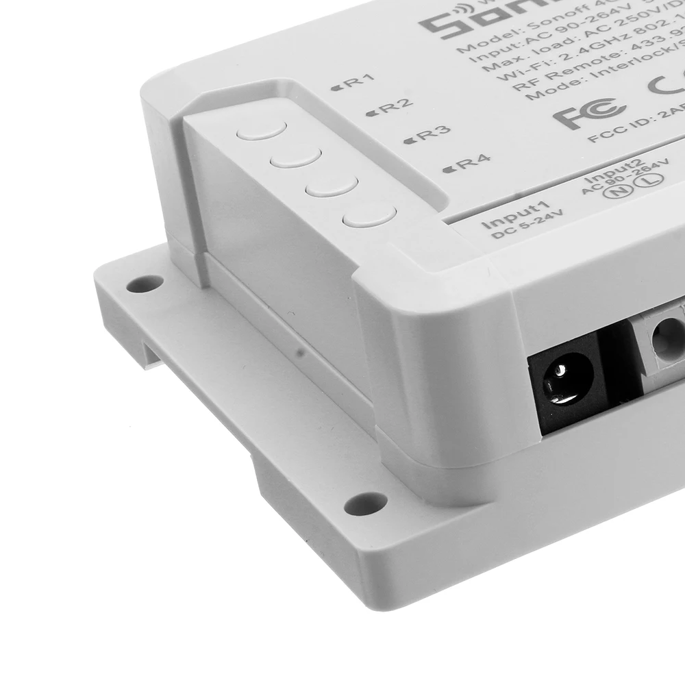 SONOFF 4CH Pro R2 2,4 Ghz 433MHz RF умный дом беспроводной WiFi переключатель приложение пульт дистанционного управления модуль Inching/самоблокирующийся/Блокировка