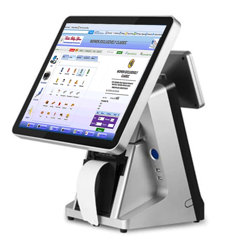 Композитный сенсорный pos системы 15 дюймов полный плоский ЖК дисплей мониторы