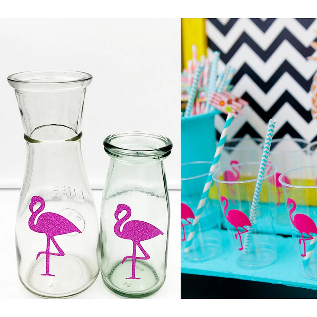 Наклейки для стеклянных стаканчиков бутылок с водой 12 шт. в упаковке наклейки