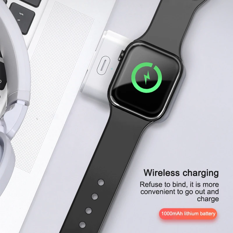 Qi Беспроводное зарядное устройство для Apple Watch 4 3 2 1 I серия портативное Быстрое беспроводное зарядное устройство для зарядки магнитное зарядное устройство для IWatch зарядное устройство