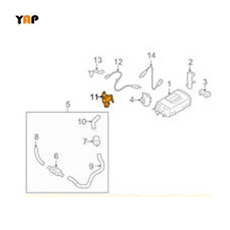 Датчик дифференциального давления выхлопных газов для FITFORD B-Max C-Max Ecosport Fiesta 1.5L 1.6L