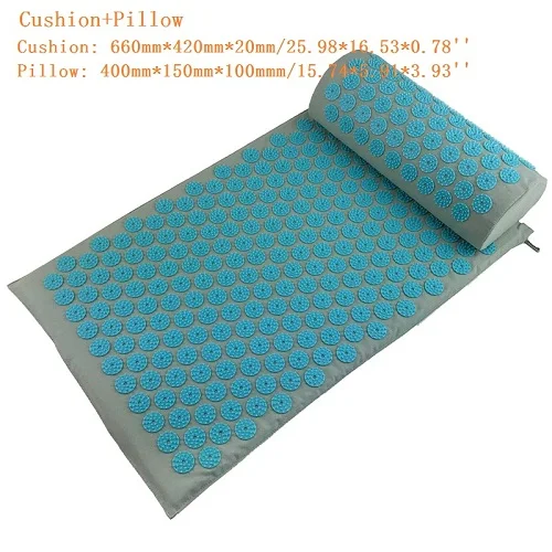 Massager Cushions Acupressure Relieve Back Pain Spike Mat Massage Yoga Mats Yoga Mat with Pillow Needle Massager - Цвет: B Cushion Pillow