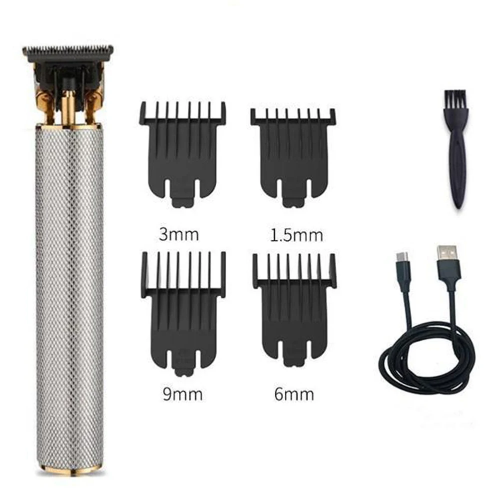 

2021 New Cordless Zero Gapped Trimmer Hair Clipper USB Pro Electric Hair Cutter Machine Household Salon Styling Tool- Men's Gift