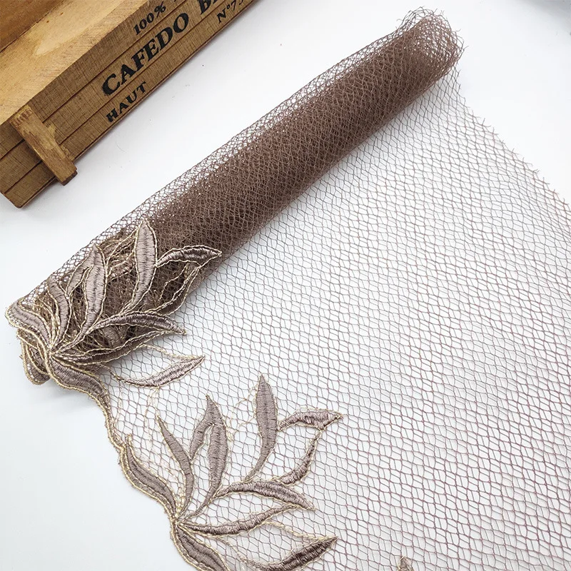 Новинка высокое качество 2 ярда вышивка кружевная ткань отделка материал сделай