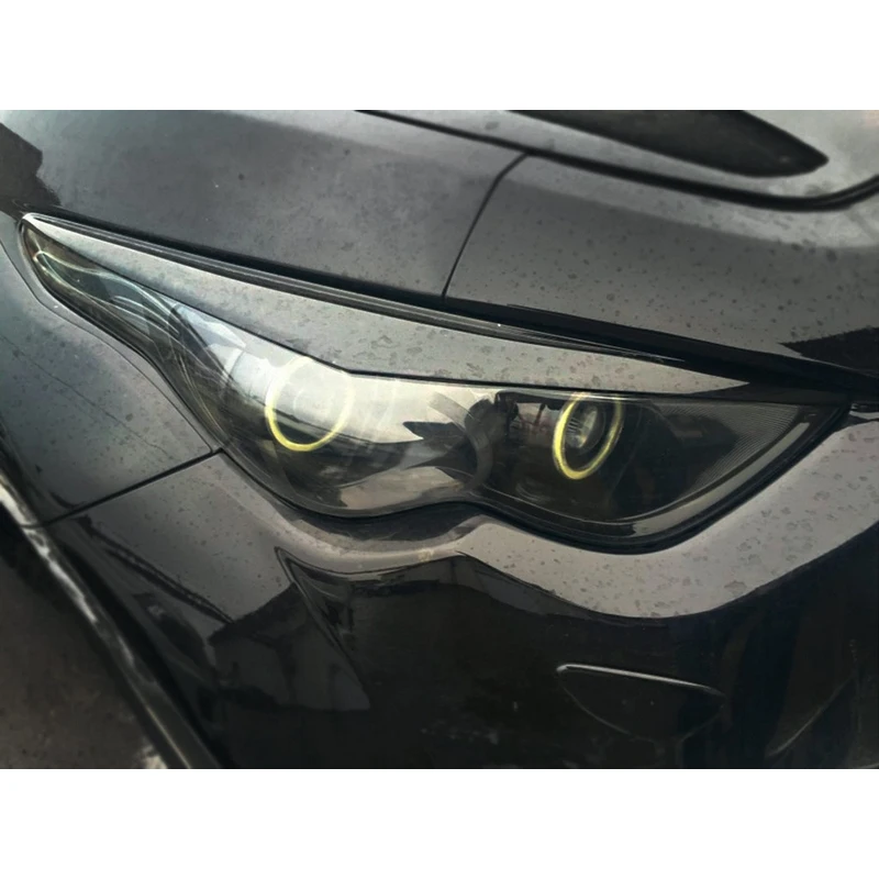 Накладки на фары реснички брови веки для Infiniti FX 2 2008 2011 ABS пластик тюнинг накладка