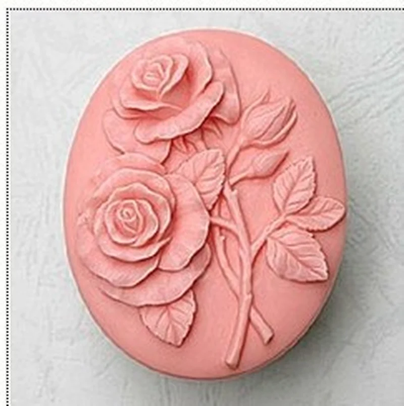 

Rose Flower Soap Making Silicone Mold DIY 3D Baking Cake Chocolate Mould