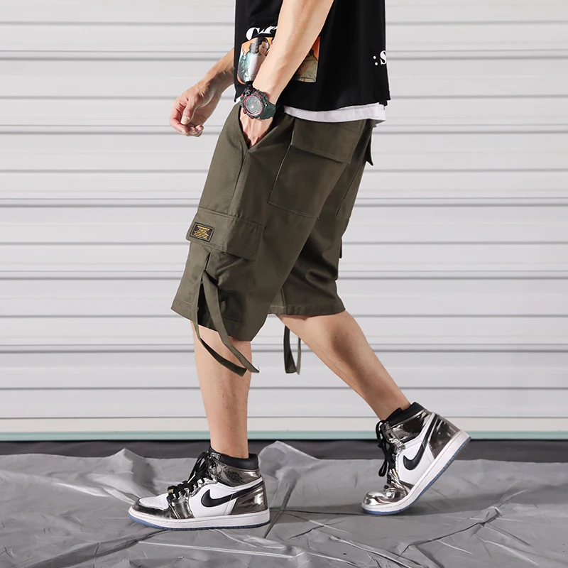 Японские повседневные размера плюс свободные рабочие шорты в стиле Харадзюку