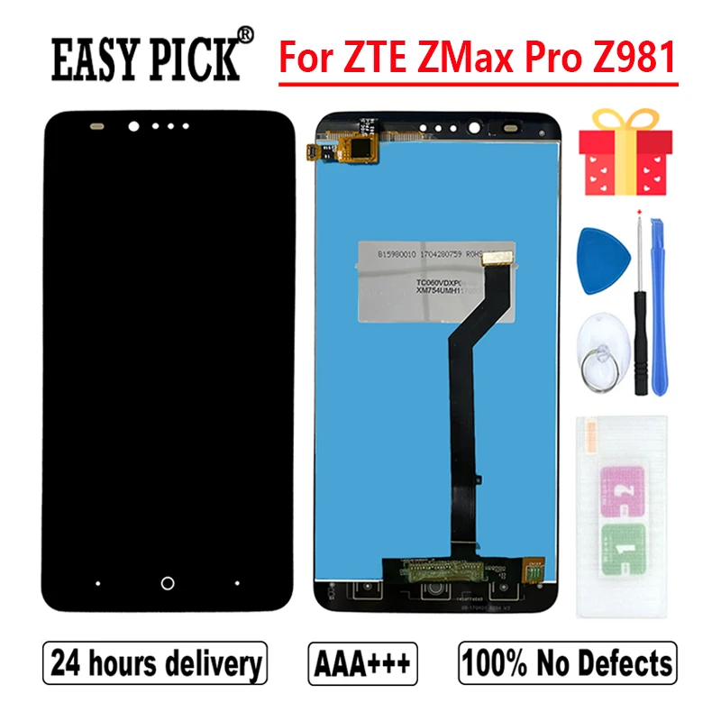 Для ZTE ZMax Pro Z981 ЖК дисплей кодирующий преобразователь сенсорного экрана в сборе