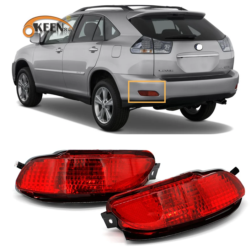 Светодиодный задний бампер отражатель светильник s для Lexus RX400h RX300 RX330 RX350 2003 2004 2005