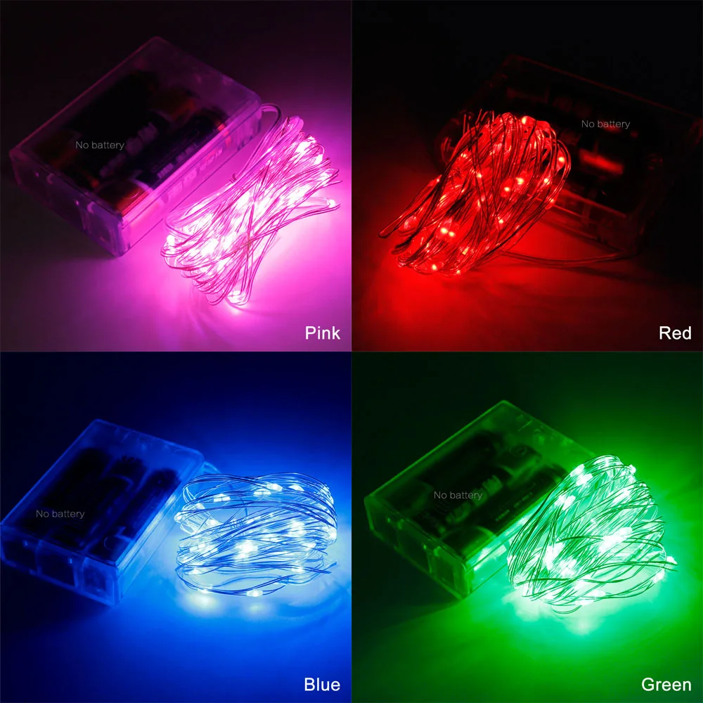 Рождественская светодиодная гирлянсветильник 5 м 10 Новогодняя гирлянда