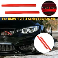front grille trim strips cover frame stickers for bmw f25f26 1 2 3 4 5 series f30 f31 f32 f34 f35 f36 g20 g21 g28 g29 f20 f21