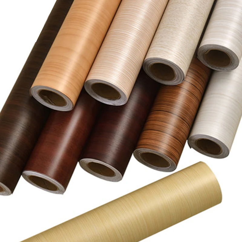 

Wood Grain Wall Sticker Home Decor Furniture Vinyl Wrap Waterproof Self Adhesive PVC Wallpaper Kitchen Desk Door Decorative Film