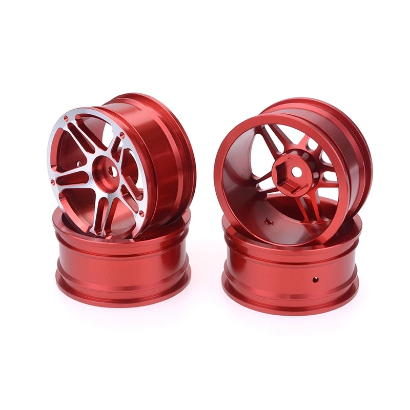 

4Pcs 1/10 on Road Drift Car Tourning Car Metal Wheel Rim Hub for MN86S MN86 HSP HPI Losi LRP RC Car Accessories