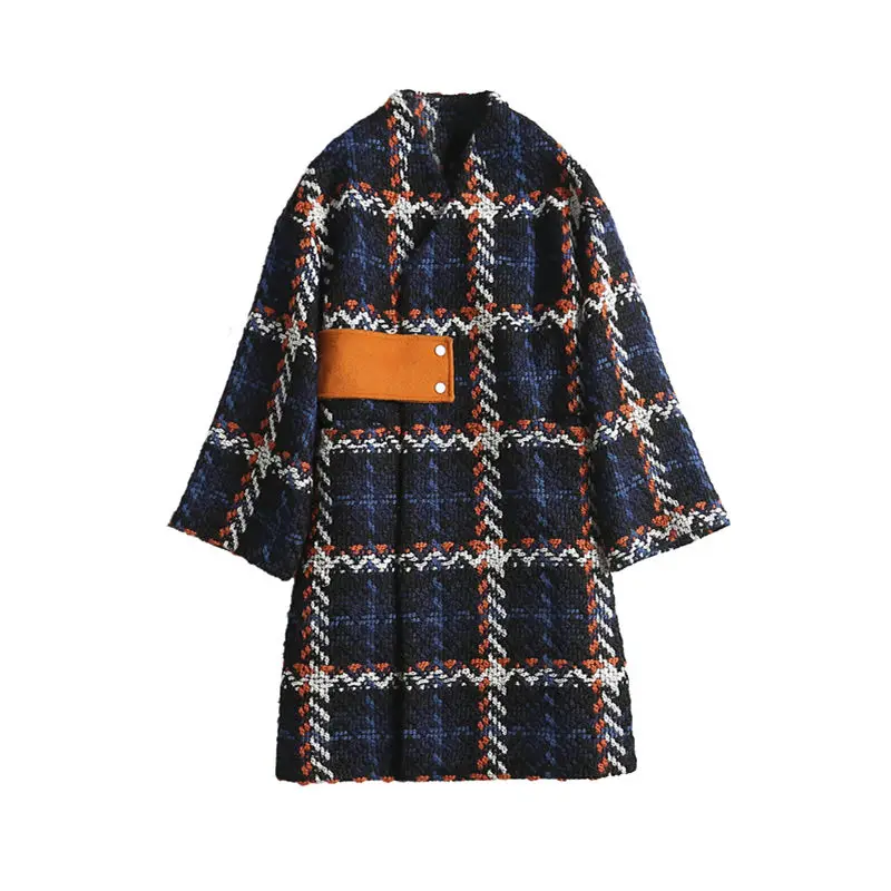 

New autumn and winter woolen overcoat women's long style over the knee Hepburn