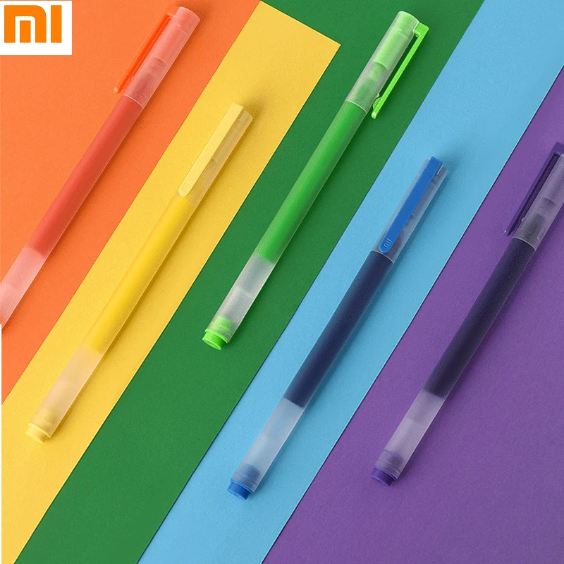 Ручка гелевая Xiaomi MI 0 5 мм фирменный набор цветных чернил суперпрочная цветная