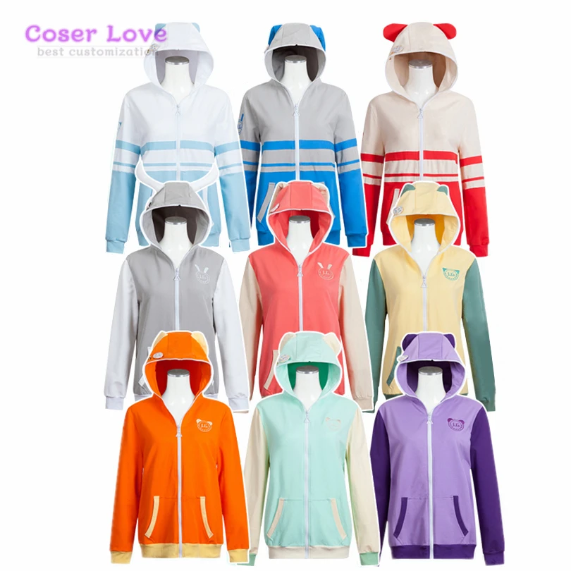 

Lovelive animal zoo unawakened Nishikino Maki Sonoda Umi Eri Nozomi Honoka Rin Nico Hanayo Kotori костюм для косплея куртка с капюшоном