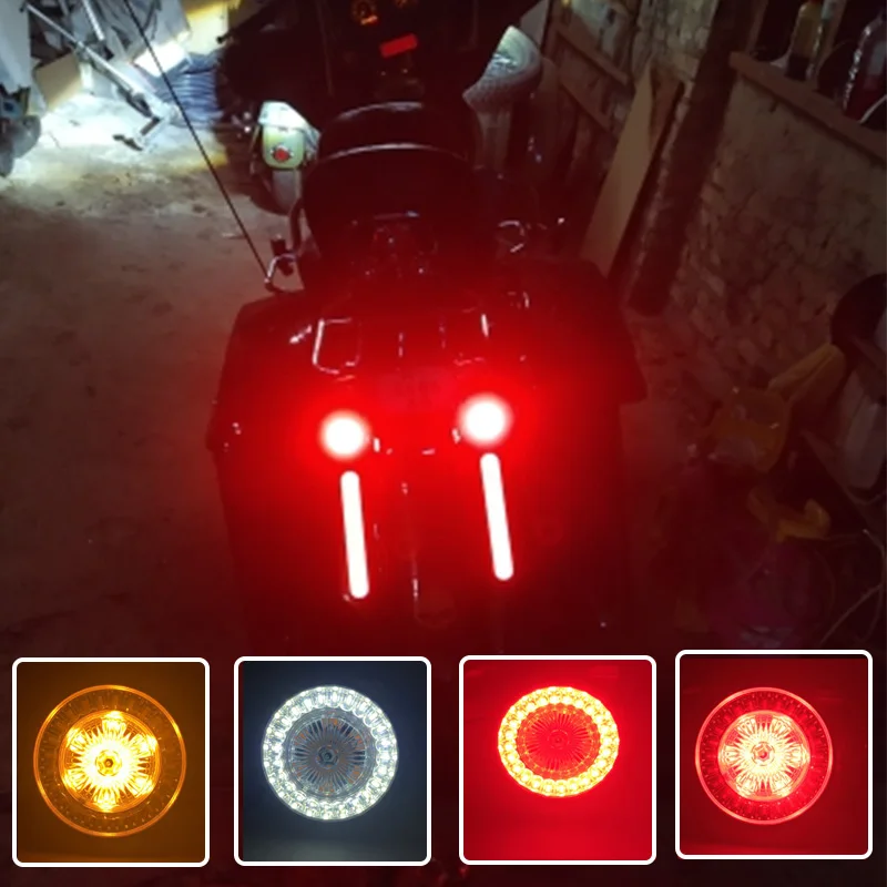 Лампа указателя поворота Bullet 1156 1157 светодиодные вставки для мотоцикла H arley Touring