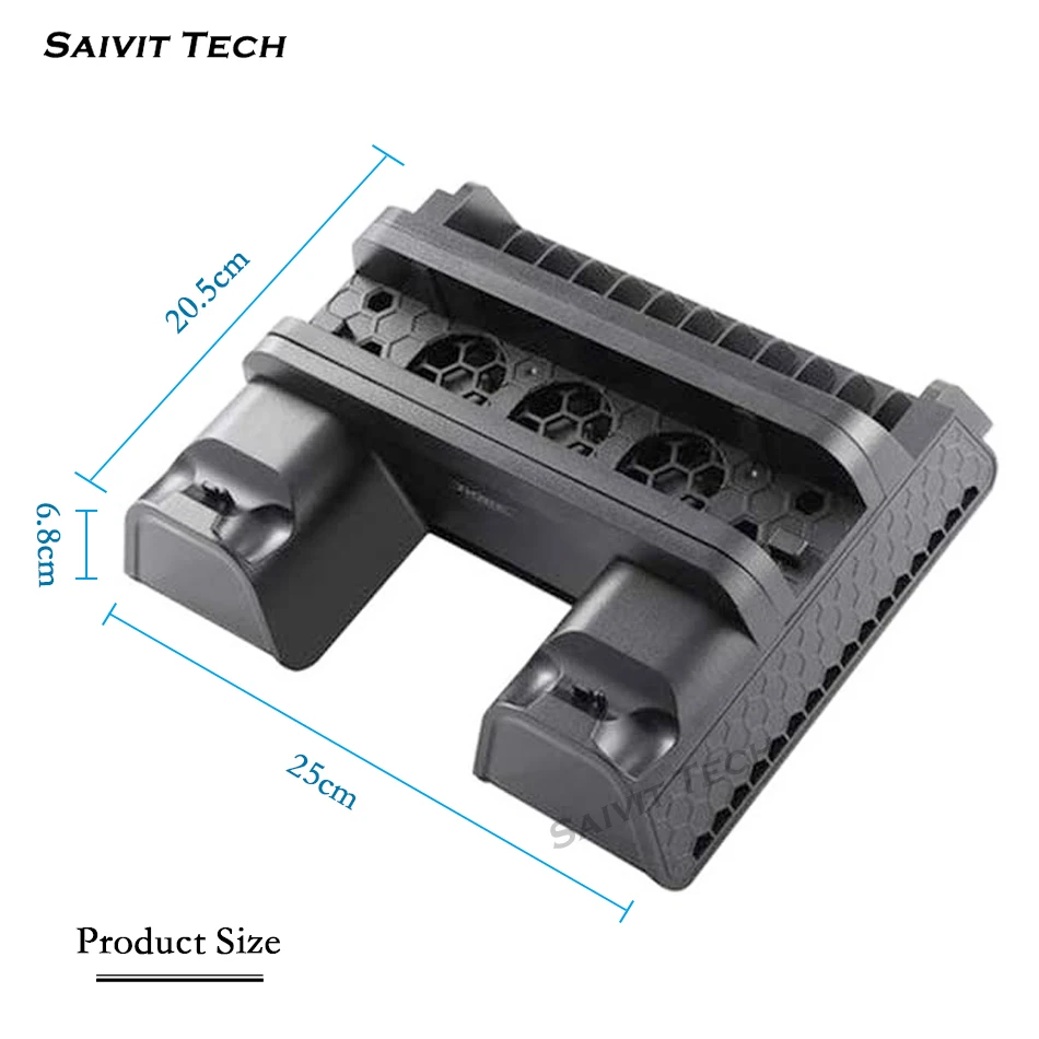 Многофункциональная док-станция для двух контроллеров PS4/PS4 Slim/PS4 Pro вертикальный