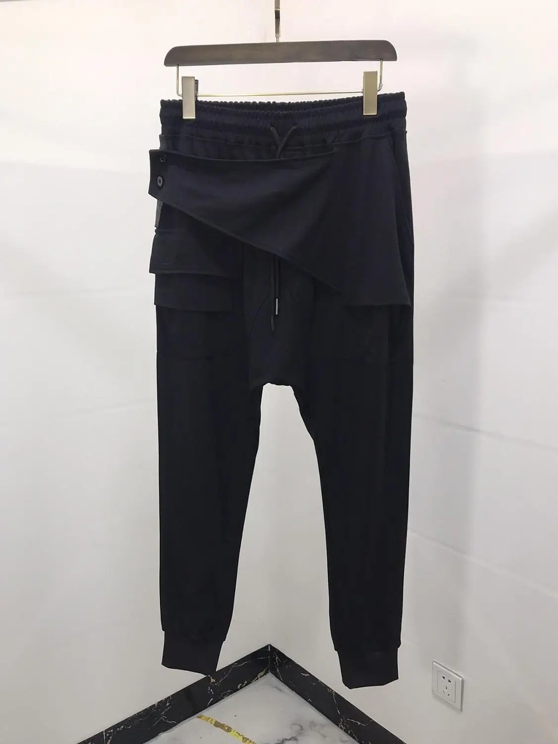 Брюки султанки мужские/женские в готическом стиле свободного покроя|Джоггеры| |