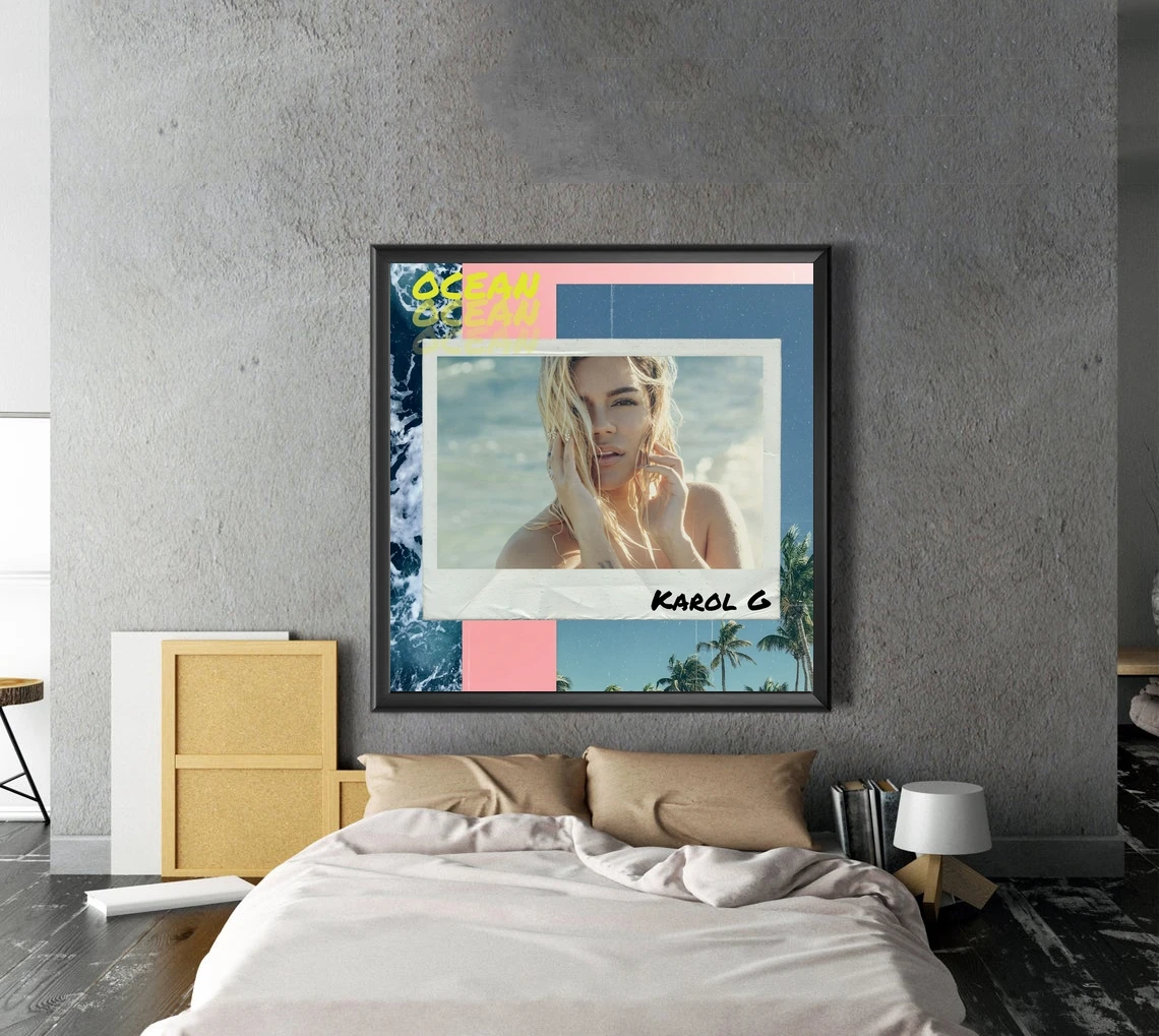 

Ocean KAROL G Music Album Cover Poster Home Wall Painting Decoration (No Frame)