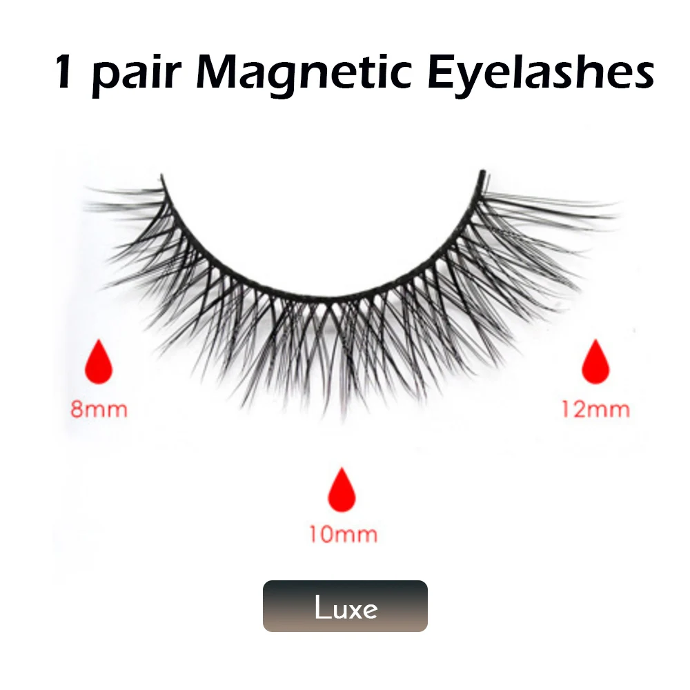 Luxe-lashes only Новинка, горячая Распродажа, магнитная жидкая подводка для глаз и магнитные накладные ресницы, водостойкая, Стойкая подводка для глаз, Накладные ресницы с пинцетом - Цвет: Luxe-lashes only