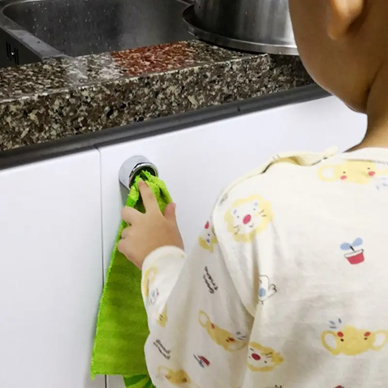 

3pcs Self Adhesive Round Towel Holder Wall Mount Wash Cloth Clip for Bathroom Kitchen No Drilling