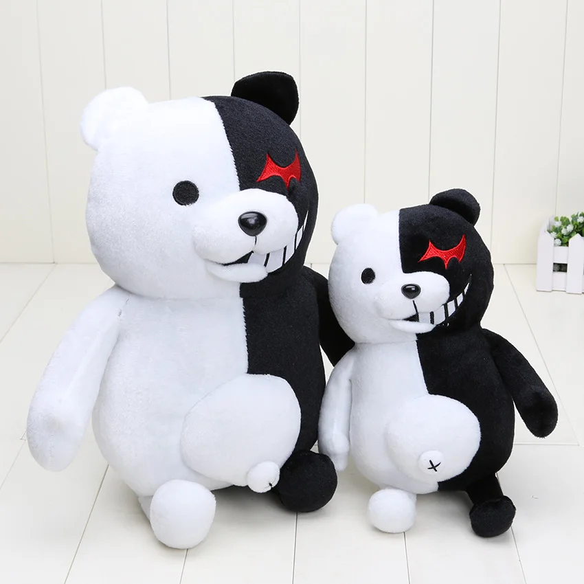 Мягкие плюшевые игрушки Monokuma Super Danganronpa 2 черно белый медведь мягкие куклы