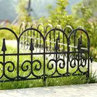 5 шт., садовый забор, пластиковый забор, вставленный в землю, садовая окантовка, украшение для сада, свадебный декоративный забор 3 м