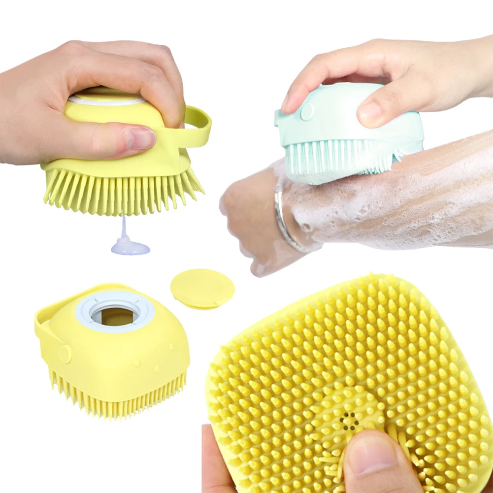 

Pet Bath Brush Puppy Big Dog Cat Bath Massage Gloves Brush Soft Safety Silicone Pet Accessories for Dogs Cats Tools